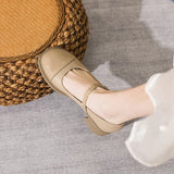 Breakj Wind Small Leather Shoes Female Color 2023 Autumn New Big Head Single Shoes Jk Loafer Shoes Platform Mary Jane Women's
