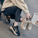 Sports Shoes Female 2023 Summer Rubber PU Color Cake Platform Bottom Lightweight Casual Fashion Dad Shoes