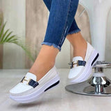 Breakj 2023 New Pine Cream Bottom Round Head Solid Single Shoes Light Mouth Pedal Thick Sole Single Shoe