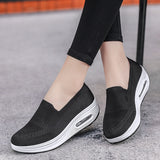 Women Sneakers Comfortable Light Thick Sole Outdoor Breathable Trend Mesh Female Shoes Slip On Fashion Leisure Style