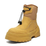 Breakj Men's Martin Boots 2024 New Platform Increased Outdoor Mountaineering Boots With Men's Boot