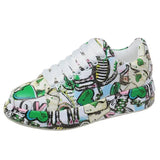 Breakj Old Dad Shoes Female Tide Summer And Autumn New Print Graffiti Large Size Casual Single Shoes