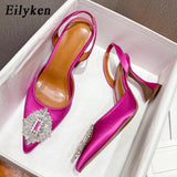 Size 35-41 Women Pumps Fashion Crystal Slingback Strange Style Heeled Party Wedding Bride Stripper