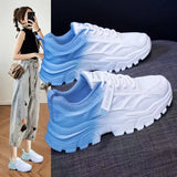 Women Shoes Breathable Slip On Run Sneakers Women Spring Korean Comfort Outdoor Walking Platform Casual Shoes Mixed