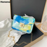 Jelly Chain Bags Pu Leather Crossbody Bags For Women 2021 Small Flap Shoulder Simple Bag Female Travel Handbags