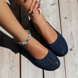 Breakj 2024 New Plus-Size Round-Headed Flat Single Shoes Women's Bean Shoes Sports Casual