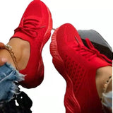sale Sneakers Shoes 2022 Fashion Lace Up Platform Women's Shoes Summer Plus Size Flat Mesh Sports Shoes for Woman