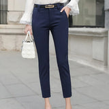 Pants Women Trousers 2019 Autumn New Ankle-length Pantalon Femme High Waist Slim Stretchy Pantalones Mujer Woman
