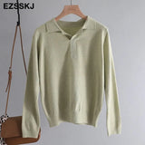 spring autumn thin oversize sweater pullovers Women basic loose square neck cashmere sweater female knit