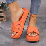 Breakj Thick-Bottomed Cool Slippers Women's New Summer 2025 Fashion Fish Mouth Comfortable Beach