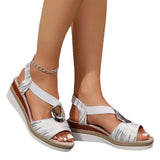 Breakj New Hot Sales Thick Bottom Heel Sandals Summer Ladies Thick Soles Large Slopes And Thick-Soled Women's