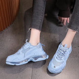 Shoes 2021 Crystal Bottom Sport Shoes Fashion Casual Chunky Sneakers Breathable Blank Sneakers Brand Women's