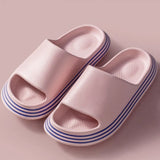 Indoor Slippers Summer Women's Platform Ladies Slides Soft Soled Bathroom Shoes Flat Sandals Casual Comfortable Beach