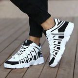 Men Luxury Sneakers Split Leather City Leisure Men Casual Shoes Breathable Walking Footwear Male Shoes Men