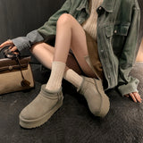 Fur One Thick Snow Boots Winter 2024 New Women's Warm Women's Boots Women's Velvet Short Boots Cotton