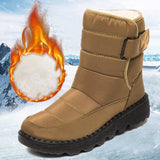 Women Boots 2021 New Winter Boots Shoes Women Waterproof Snow Bottine Femme Low Heels Boots Winter Shoes Platform Ankle