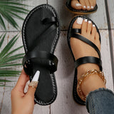 Breakj Outer-Wearing Toe Flat-Bottom Slippers Women Southeast Asia Retro Light Beach Cool Drag