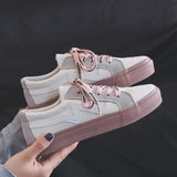 New Women Sneaker Fashion Breathble Vulcanized Shoes Platform Lace Up Casual White Shoes Tenis Feminino Zapatillas