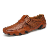 Men Casual Shoes Genuine Leather 2018 Mens Loafers Luxury Brand Fashion Breathable Driving Shoes Slip On Comfy