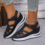 Breakj Size Sandals Spring 2025 New Slope O Rome Velcro Women's Shoes Platform Casual