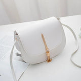 Tassel Women Crossbody Bag PU Leather Small Flap Messenger Bag for Ladies Sling Bag Mobile Phone Wallet Handbags