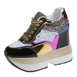 Sale Chunky Platform Outdoor Sneakers Women Winter Warm Super High Heels Casual Shoes Woman Height Increasing Boots