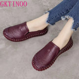 2021 Fashion Women Shoes Genuine Leather Loafers Women Casual Shoes Soft Comfortable Shoes Women
