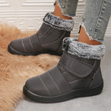 2023 New Waterproof Winter Boots Women Faux Fur Non Slip Snow Boots Woman Warm Thicken Plush Ankle Booties Plus Size