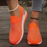Breakj Women's Shoes 2025 New Round Head Slope And Fashion Hot Diamond Sports Leisure Pedal Women's