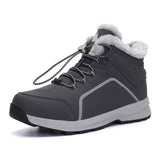 o'clock Quality Men Plush Boots New Arrivals Fashion Couple Shoes Outdoor Lace-up Slip Resistant Footwear Casual