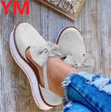 Bow Spring Summer Shoes Women Hemp High Heel Platform Outdoor Leisure Buckle Slippers Beach Sandals Ladies Sexy T-Strap