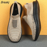 Men Shoes Lightweight Men Fashion Casual Walking Shoes Breathable Slip on wear-resistant Men Loafers Zapatillas