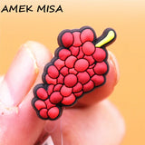Candy Croc Charms Original Cute Grapes Chocolate Ice Cream Fried Chicken Shoe Accessories Lemon Apple Clog Decoration