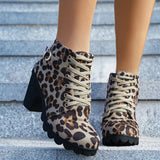 Breakj Boots Women's Mid-Autumn 2025 Roundhead Coarse And Short Boots Size High Heel With Side Zipper