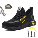 Safety Shoes With Steel Toe Cap Casual Men's Boots Breathable Indestructible Sneakers Ankle Working Security Sport