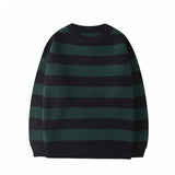 Sweater Women Pullovers Knit Casual Striped Pullovers Jumper Warm Teen Gril Streetwear Knitwear Sueters De