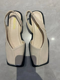 Breakj Summer Bag Head A Cool Single Shoes Children Square Grandmother Shoes A Foot Lazy Bean Sandals