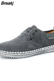 Men Sneakers Summer Shoes Plus Size 2023 Fashion Lace-up Platform Sneakers Men Shoes Solid Casual Shoes Man zapatillas