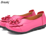 Women Flats 2020 New Fashion Ballet Shoes Moccasins Women Shoes Genuine Leather Loafers Non-slip Ladies Shoes Women Mom