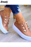 Woman Summer 2023 Fashion Casual Women‘s Thick Soled Sports Shoes Antiskid Small White Shoes Zapatos De Mujer