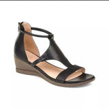 Shoes Comfort Summer 2021 Plus Size Ladies Sandals Heel Zipper Retro Wedge Sandals Woman Soft Bottom Beach