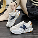 Breakj Style Old Dad Shoes Women 2025 Autumn New Sports Letter Agment Shoes Breathable Thick Sole Casual