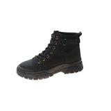 Boots for Women Shoes Female British Style Flat Platform Ankle Boots Motorcycle Boot Feminine Work