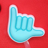 PVC Piano keys Croc Shoe Charms NEW Gesture love Slippers Beach Shoes Accessories Decorations for Jibz Kids Party