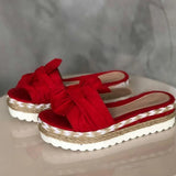 2020 Summer Fashion Sandals Shoes Women Bow Summer Sandals Slipper Indoor Outdoor Flip-flops Beach Shoes Female