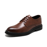 Breakj Size Men's Shoes Direct Sales English Style Business Casual Leather Shoes Summer High Sense Wedding Groom's Shoes