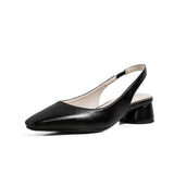 Breakj Back Empty Spring And Autumn Single Shoes Baotou Simple Low Heel Women's Shoes Size Size