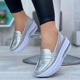 Breakj Summer New Leisure Single Shoes Pure Color Round Head Low Belt Buckle Soft Sole Working Shoes Bean