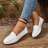 And Autumn 2025 New Single-Shoe Women's Version Of The Round Head Large-Size Flat Bottom Low-Heeled Casual Wear Bean