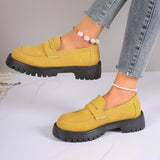 Breakj Spring And Autumn New Lof Shoes Pine Cake Thick Sole Foot Casual Single Shoes British Wind Coarse Fashion Women's
